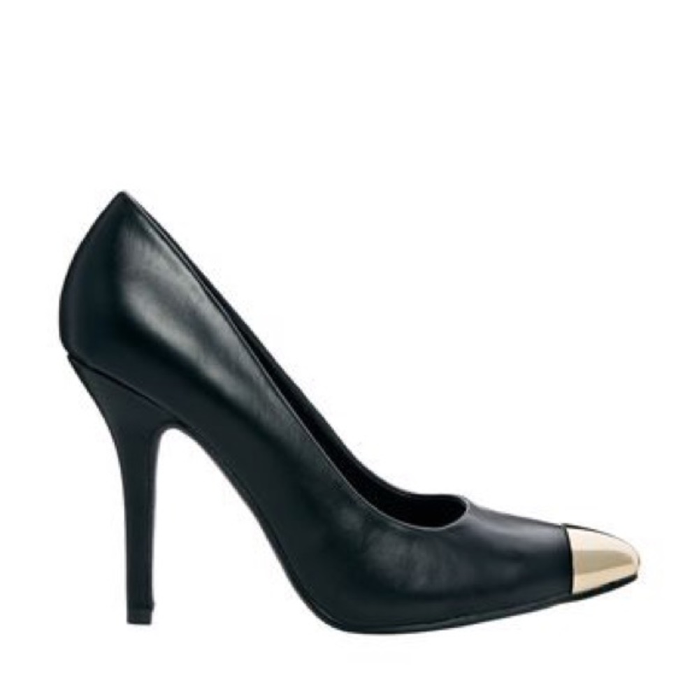 Call it spring Gardy gold tip heels